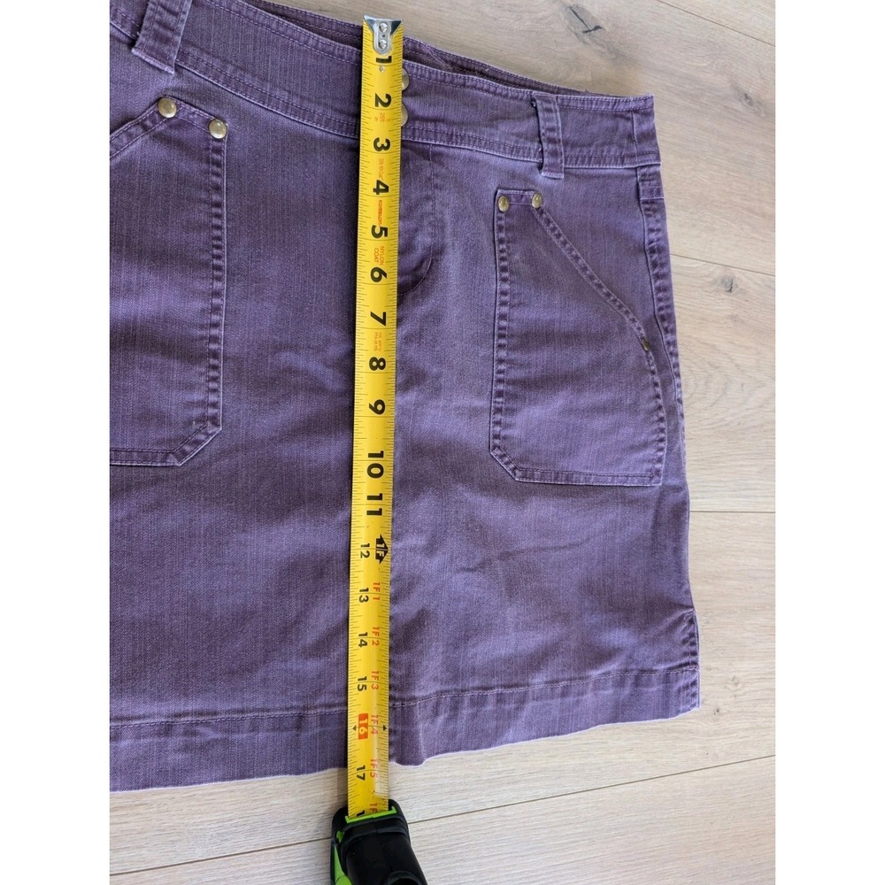 Kuhl Lydia Cord Skirt Womens 4 Purple A-Line Stretch Pockets Casual RARE - Picture 6 of 9